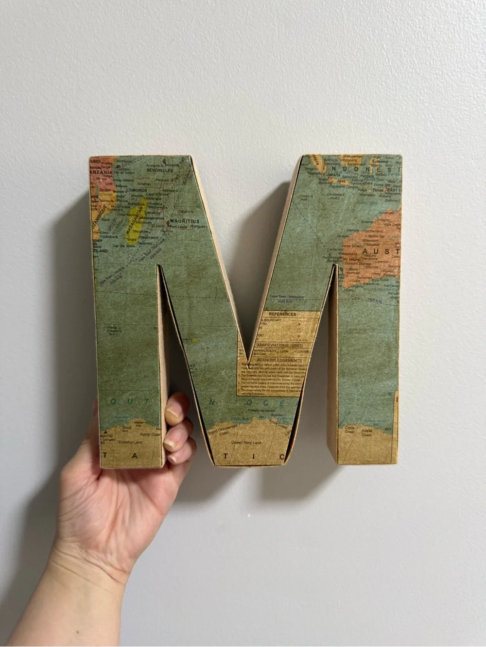 Urban Outfitters Around the World Decorative Letter